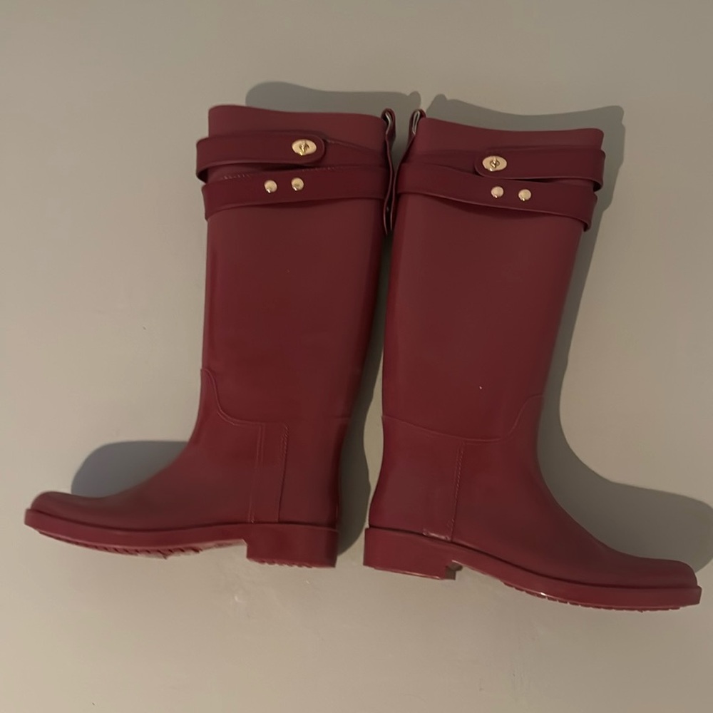 Coach rubber boots